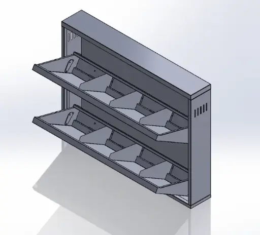 Shoe Rack (2x4 pairs)